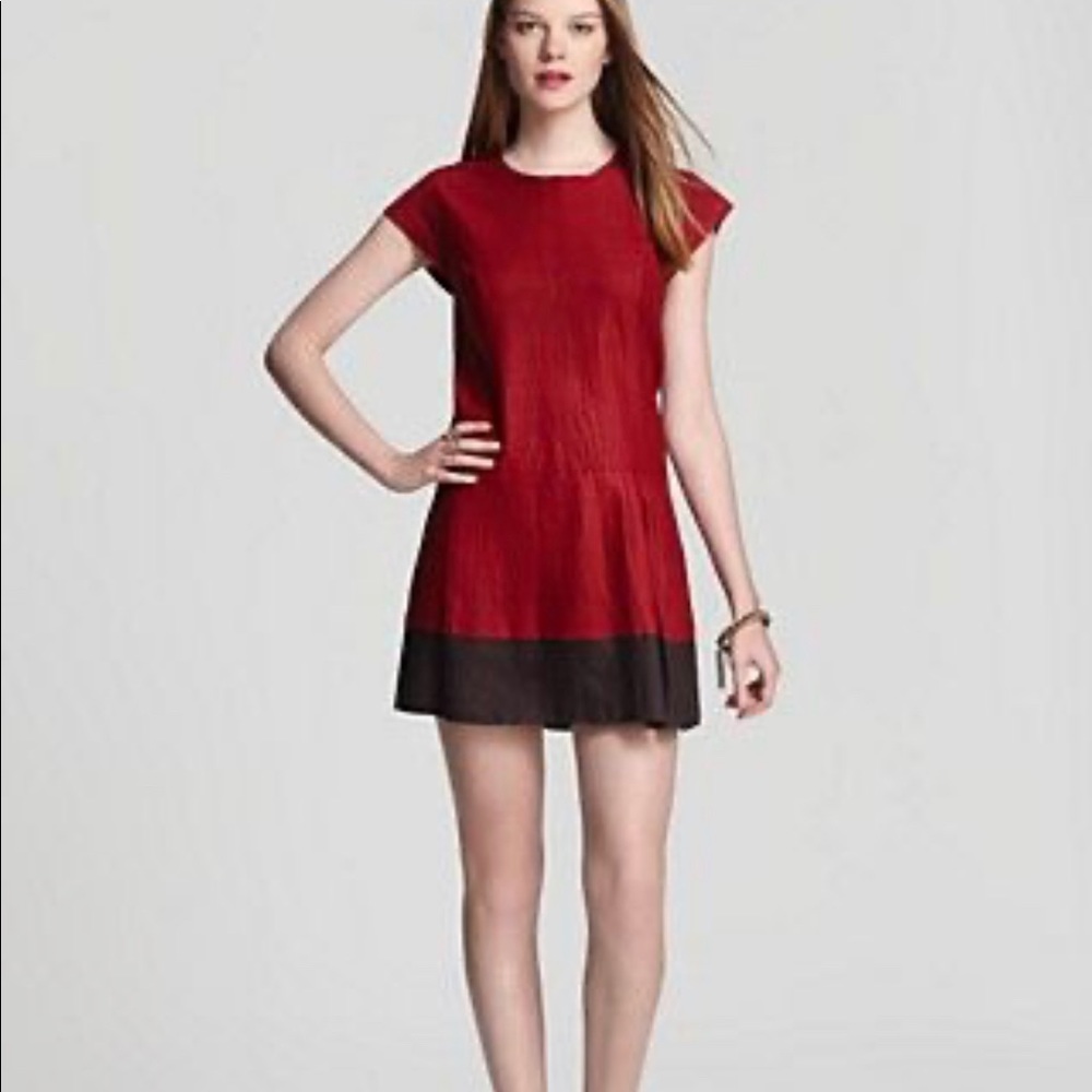 Joie Aloisa leather dress, size S